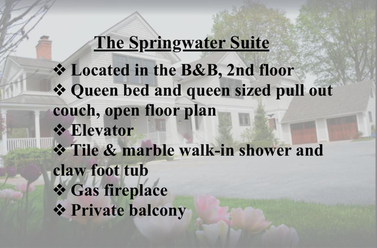 The Springwater Bed And Breakfast Saratoga Springs Luaran gambar